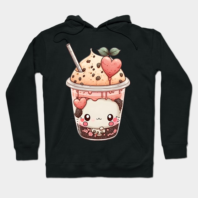 Valentine's day Bubble tea Couples boyfriend and girlfriend husband and wife lovers gift idea Hoodie by Mi Styles